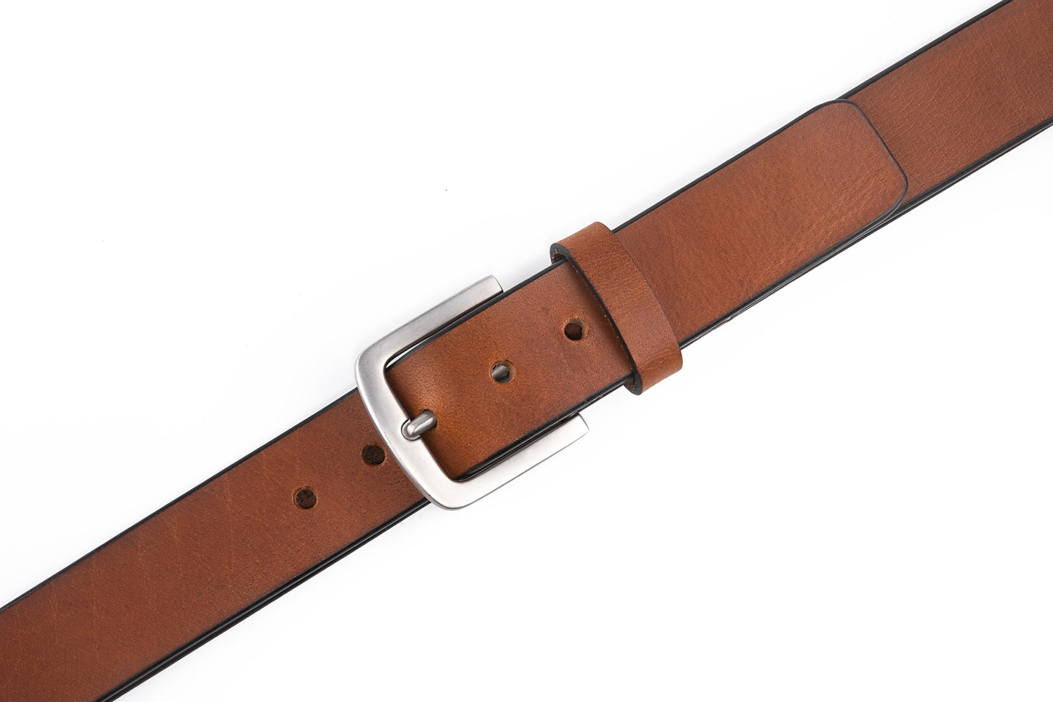 Minimalist Single Prong Top Grain Leather Men's Belt
