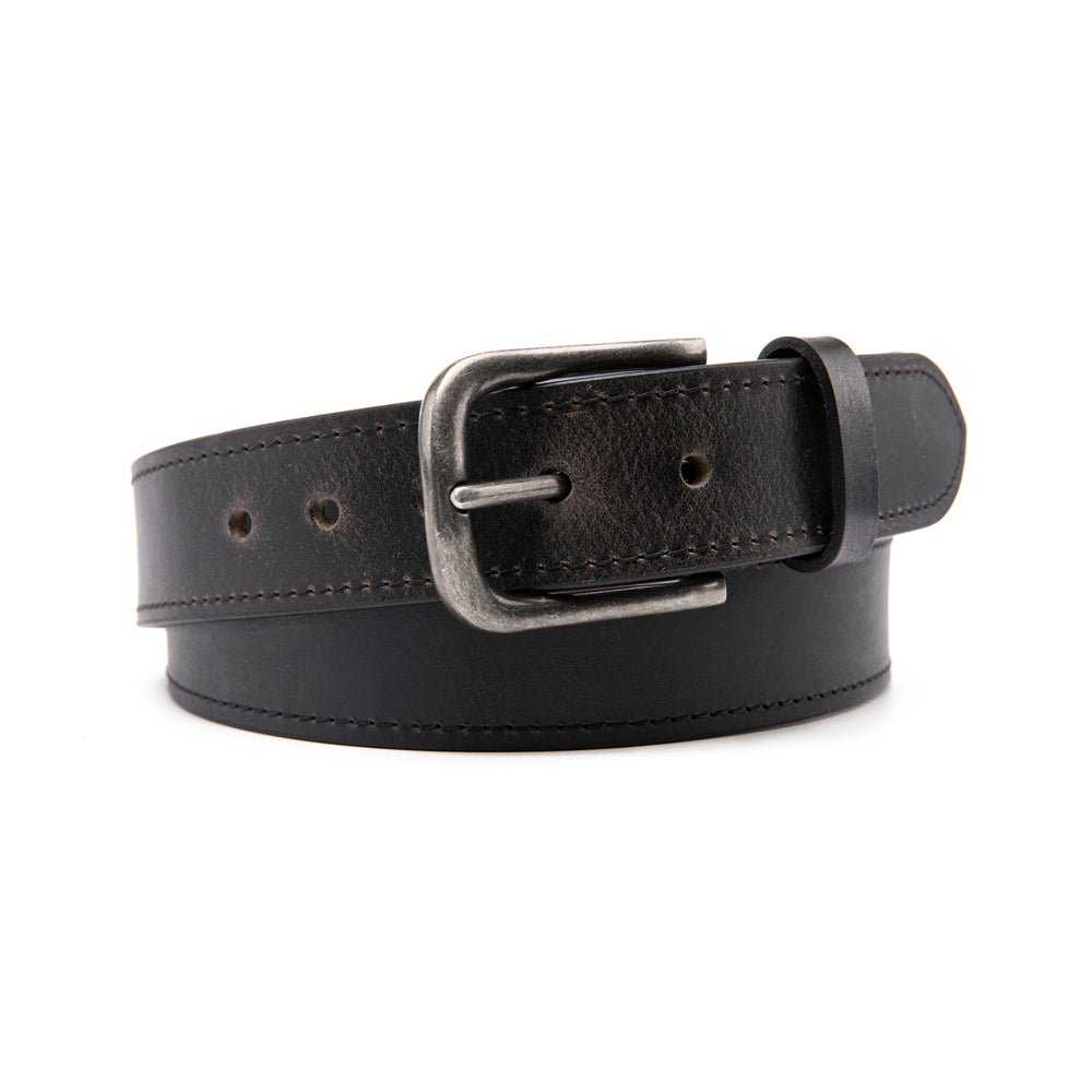 Vintage Distressed Single Pin Top Grain Leather Men's Belt Main image