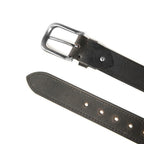 Vintage Distressed Single Pin Top Grain Leather Men's Belt