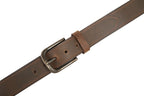 Vintage Distressed Single Pin Top Grain Leather Men's Belt
