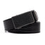 Crocodile Texture Patch Ratchet Buckle Red Teeth Men's Belt