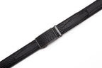 Crocodile Texture Patch Ratchet Buckle Red Teeth Men's Belt