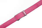 Crocodile Texture Patch Ratchet Buckle Red Teeth Men's Belt