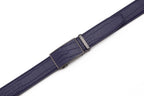 Crocodile Texture Patch Ratchet Buckle Red Teeth Men's Belt