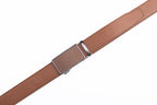 Carbon Fiber Texture Red Teeth Ratchet Buckle Business Belt for Men