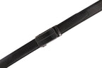 Minimalist Textured Red Teeth Ratchet Buckle Business Belt for Men
