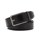 Ratchet Buckle Business Leather Belt for Men