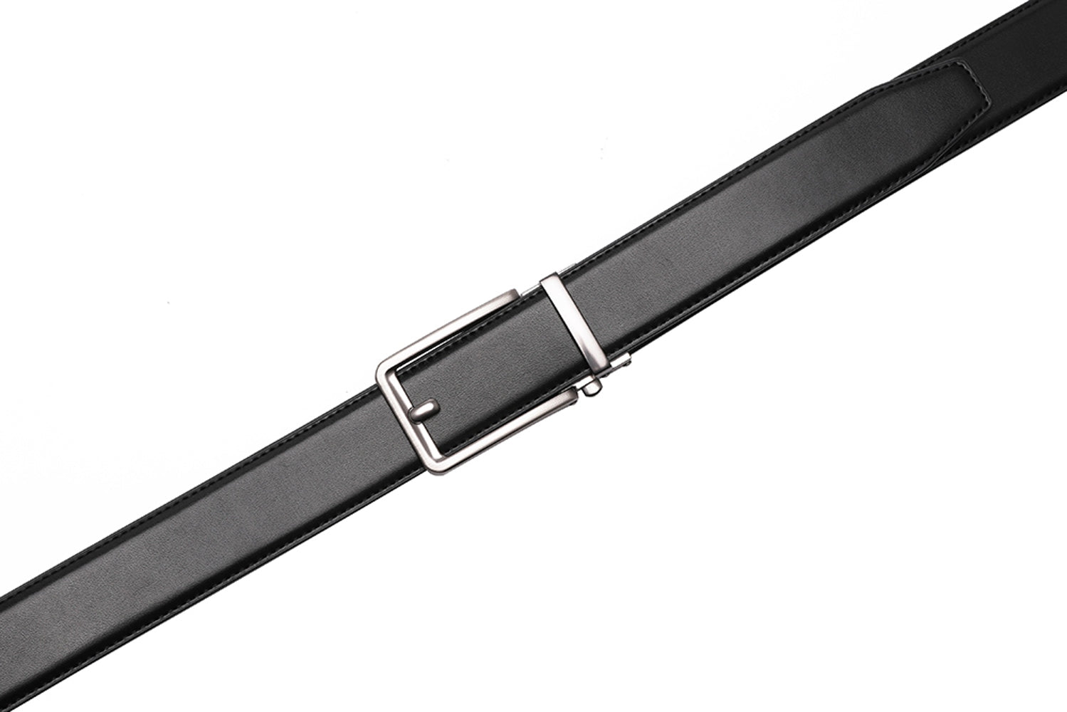 Ratchet Buckle Business Leather Belt for Men