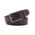Ratchet Buckle Business Leather Belt for Men