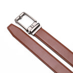 Ratchet Buckle Business Leather Belt for Men