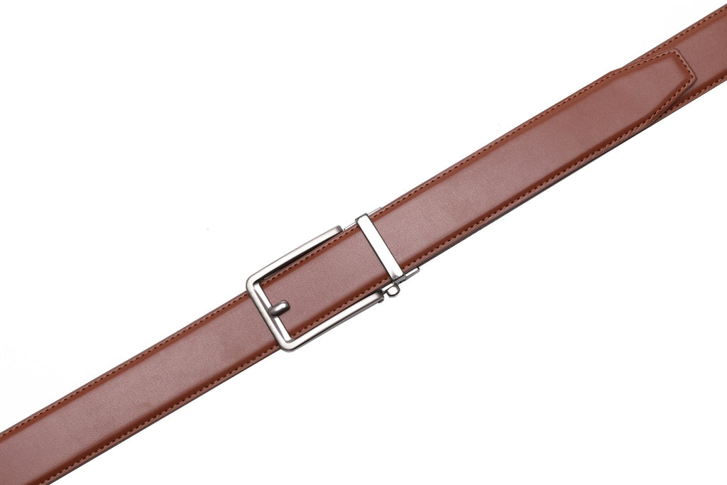 Ratchet Buckle Business Leather Belt for Men