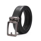 Ratchet Buckle Business Leather Belt for Men