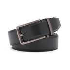 Ratchet Buckle Business Leather Belt for Men