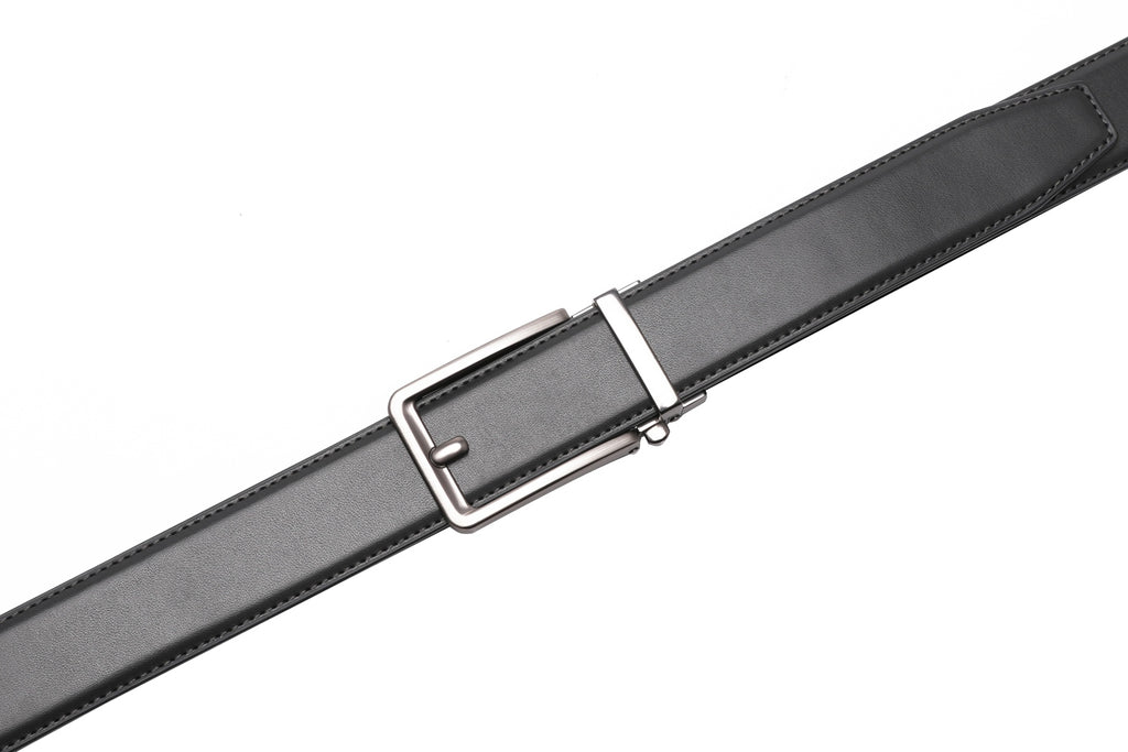 Ratchet Buckle Business Leather Belt for Men