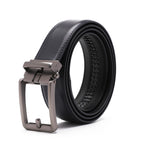 Ratchet Buckle Business Leather Belt for Men