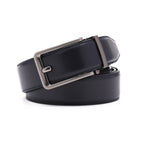 Ratchet Buckle Business Leather Belt for Men