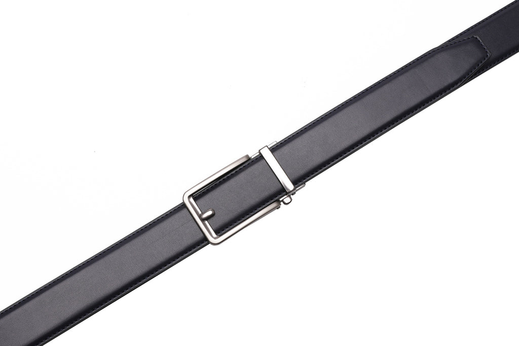 Ratchet Buckle Business Leather Belt for Men