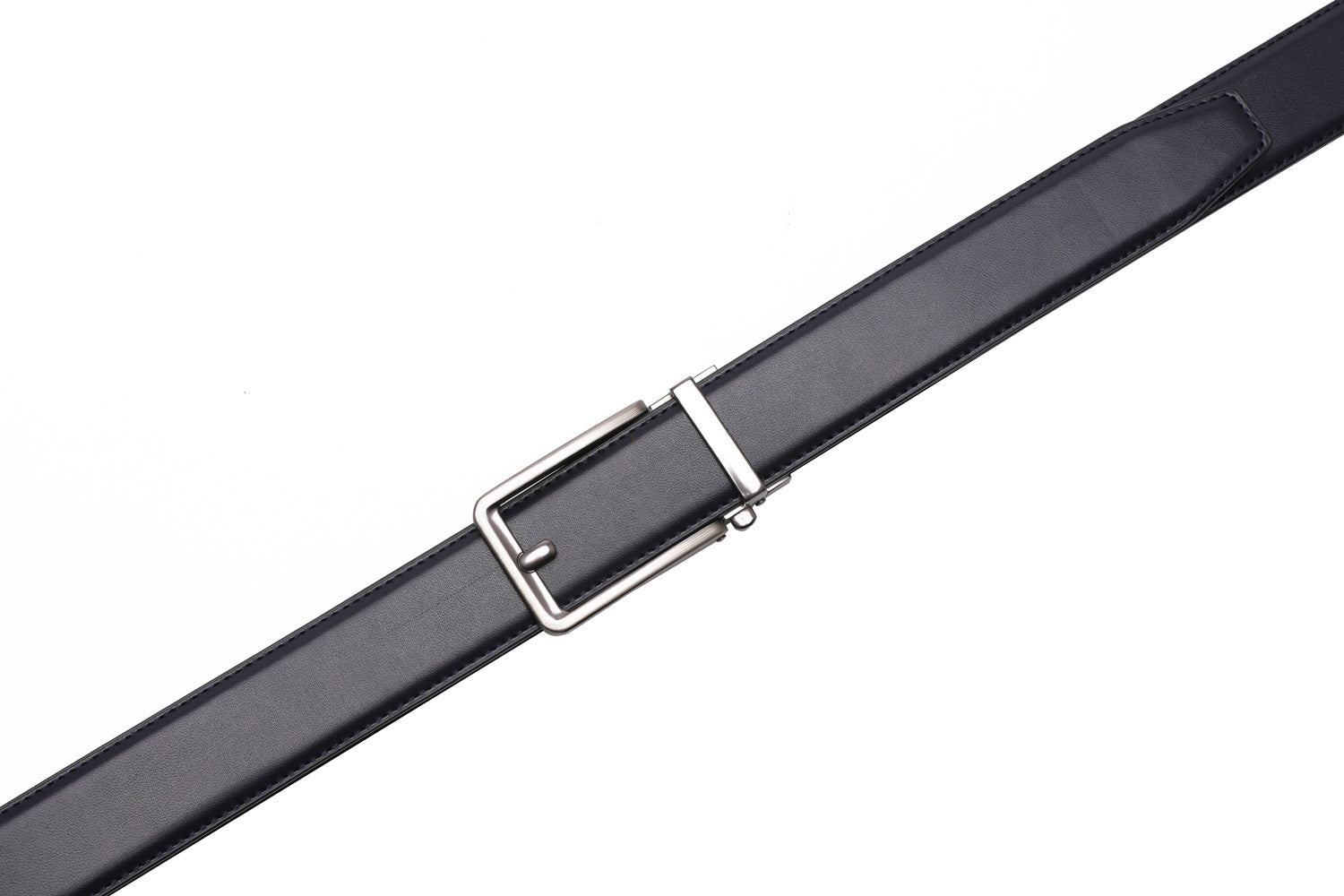 Ratchet Buckle Business Leather Belt for Men