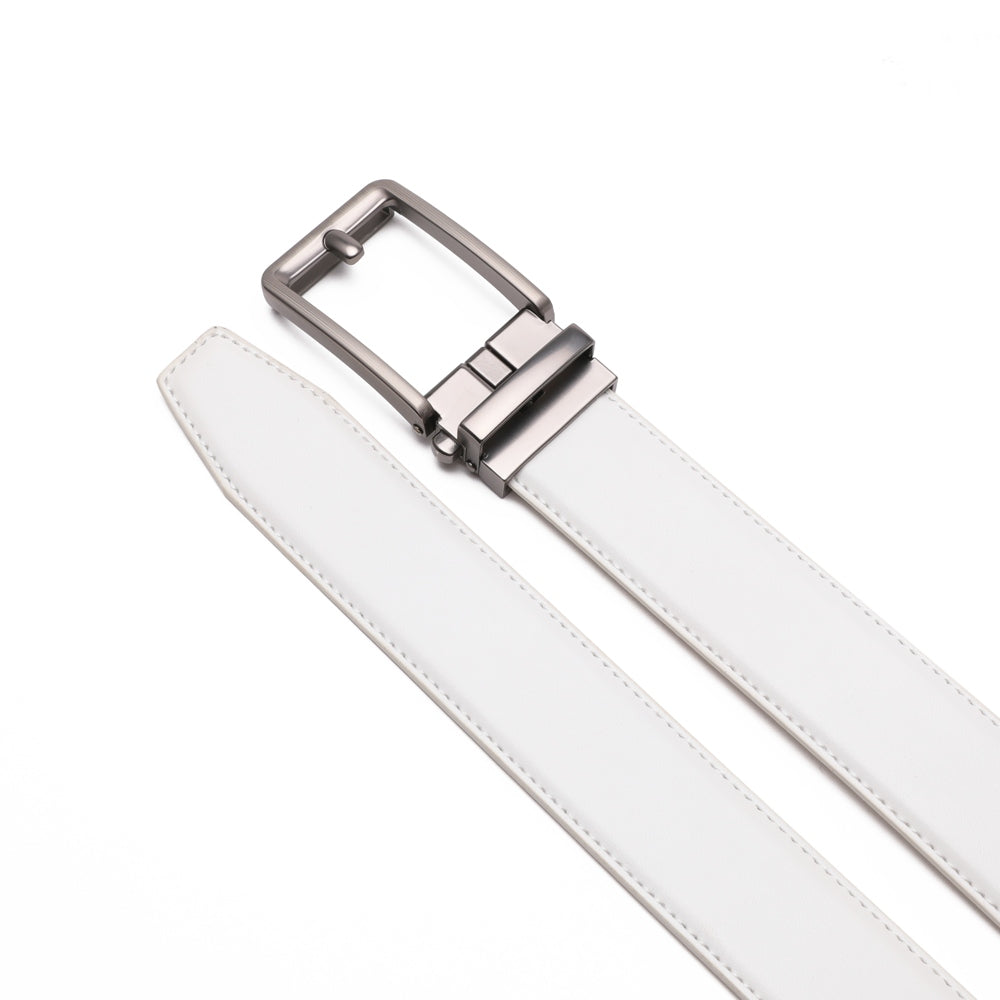 Ratchet Buckle Business Leather Belt for Men