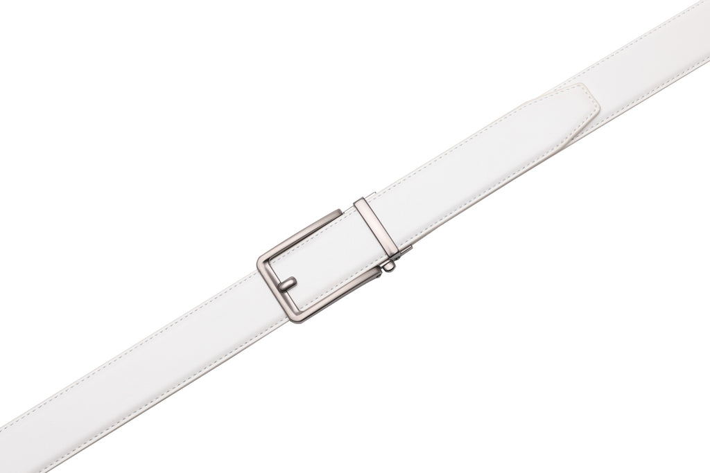 Ratchet Buckle Business Leather Belt for Men