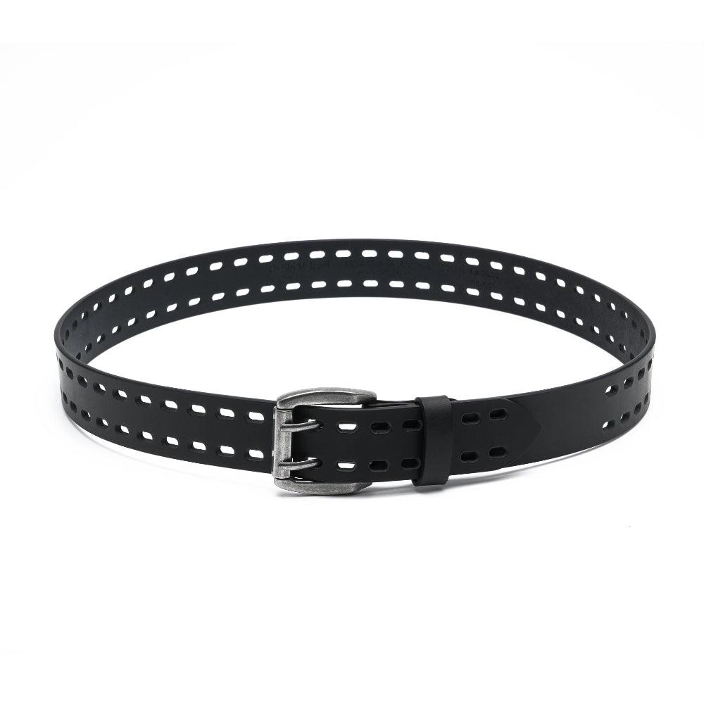 Mens Classic Genuine Leather Belt Jeans Solid Belts for Men 1.5inch Width