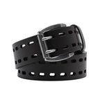 Mens Classic Genuine Leather Belt Jeans Solid Belts for Men 1.5inch Width