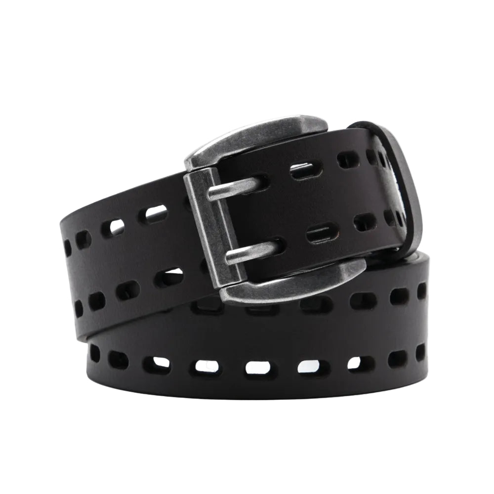 Mens Classic Genuine Leather Belt Jeans Solid Belts for Men 1.5inch Width