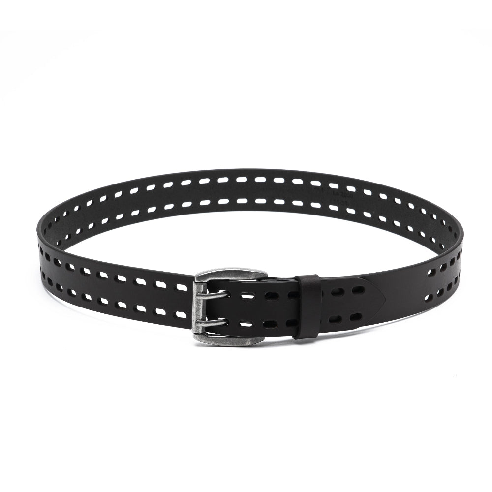 Mens Classic Genuine Leather Belt Jeans Solid Belts for Men 1.5inch Width