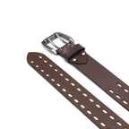 Mens Classic Genuine Leather Belt Jeans Solid Belts for Men 1.5inch Width