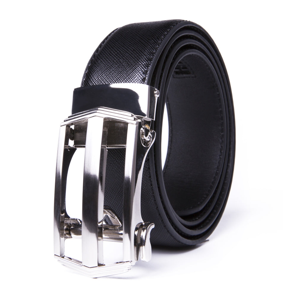 Minimalist Hollow Ratchet Buckle Business Belt for Men Main image