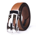 Minimalist Hollow Ratchet Buckle Business Belt for Men