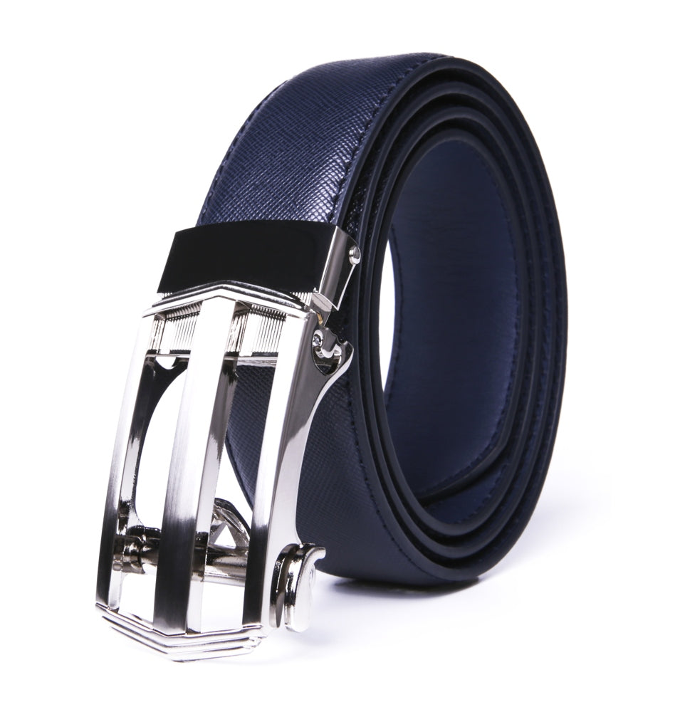 Minimalist Hollow Ratchet Buckle Business Belt for Men